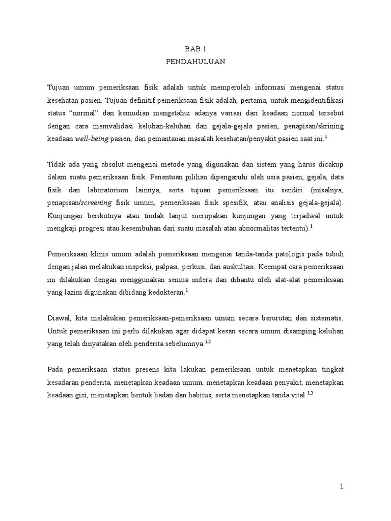 Pemeriksaan Fisik Diagnostik | PDF