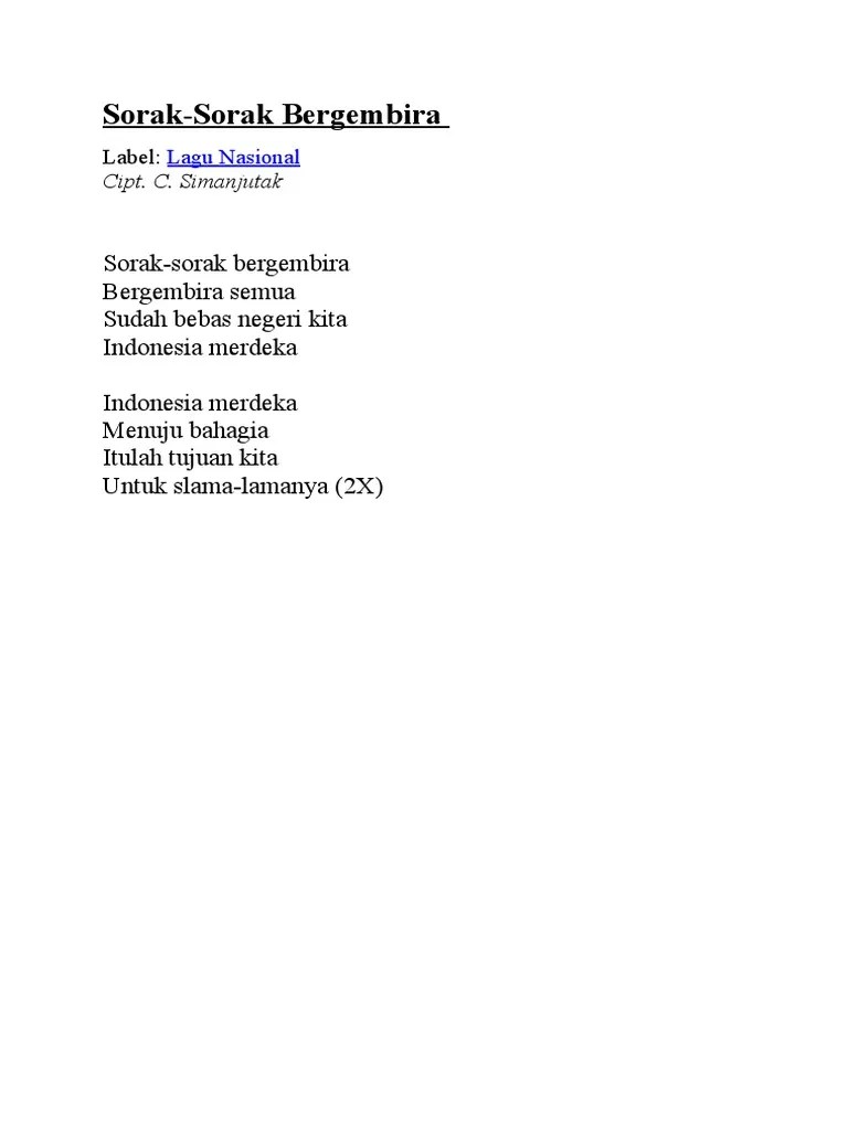 Sorak Bergembira - Cinta Butuh Waktu | PDF