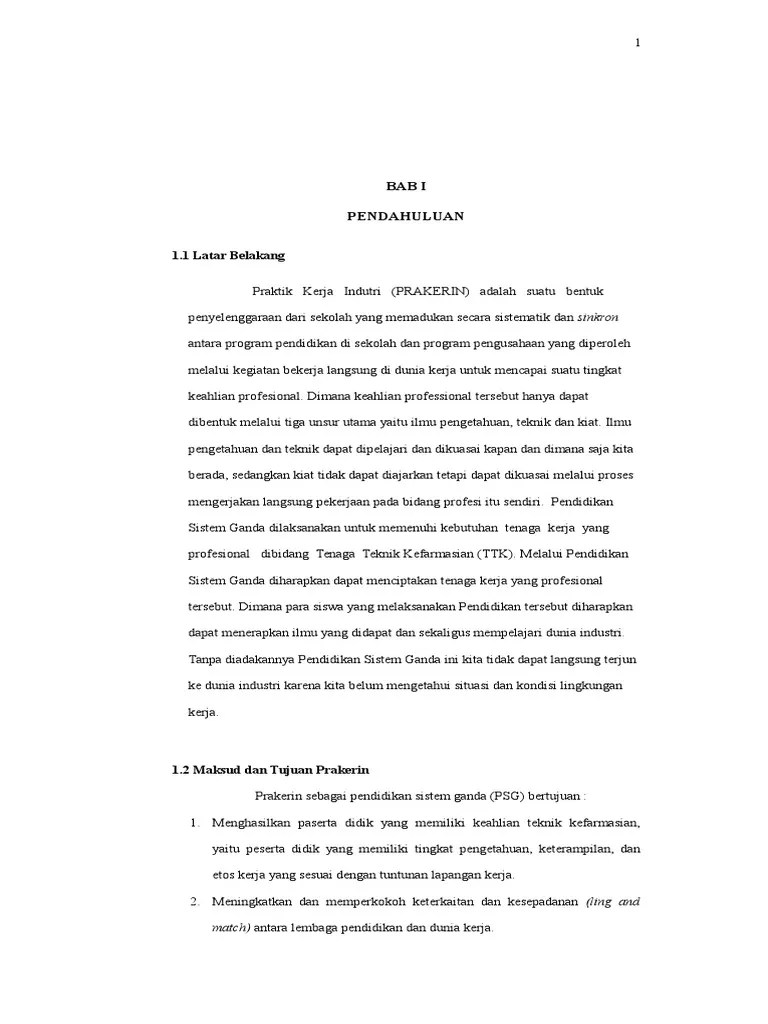 Laporan PKL Farmasi (Caca) | PDF