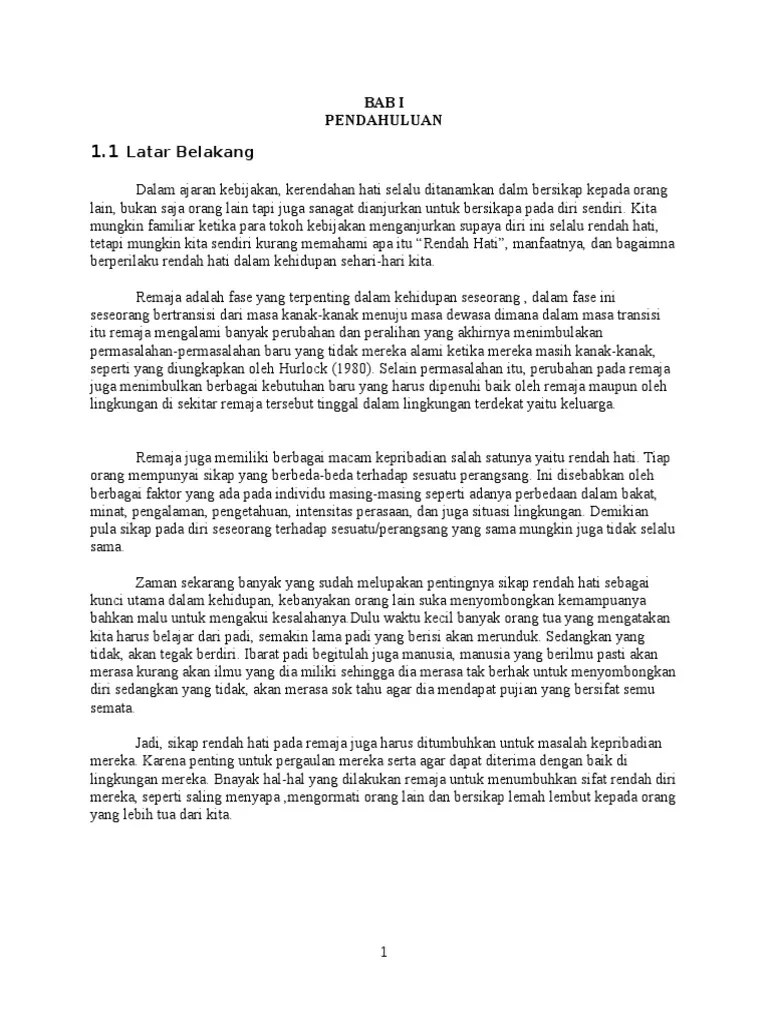 Ciri-Ciri Rendah Hati Menurut Alkitab | Cahunit.com