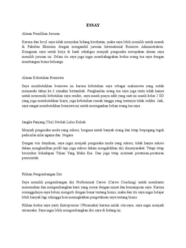 Essay Rencana Setelah Lulus Kuliah – Pigura