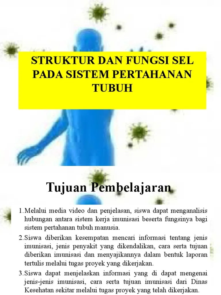 Struktur Dan Fungsi Sel Pada Sistem Pertahanan Tubuh | PDF