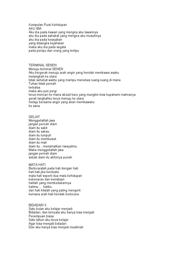 Sajak Tentang Kehidupan Remaja
