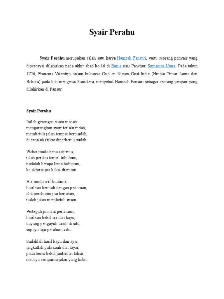 Syair Perahu