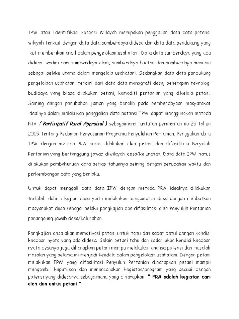 Materi Ipw | PDF