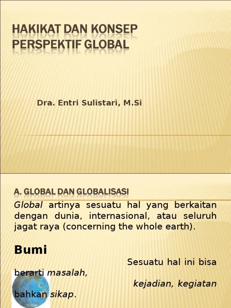 Hakikat Dan Konsep Perspektif | PDF