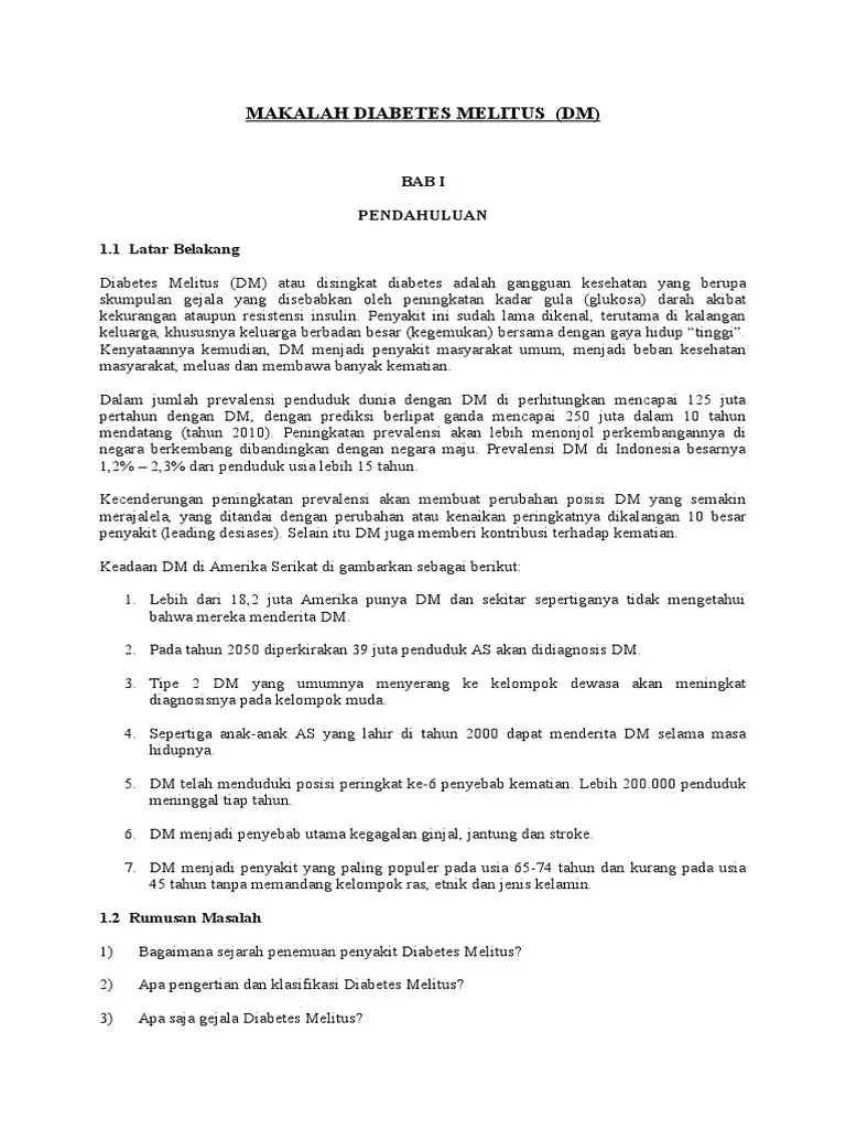 Makalah Diabetes Melitus | PDF