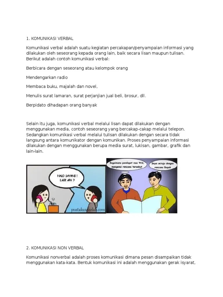 Bentuk Komunikasi Non Verbal Adalah