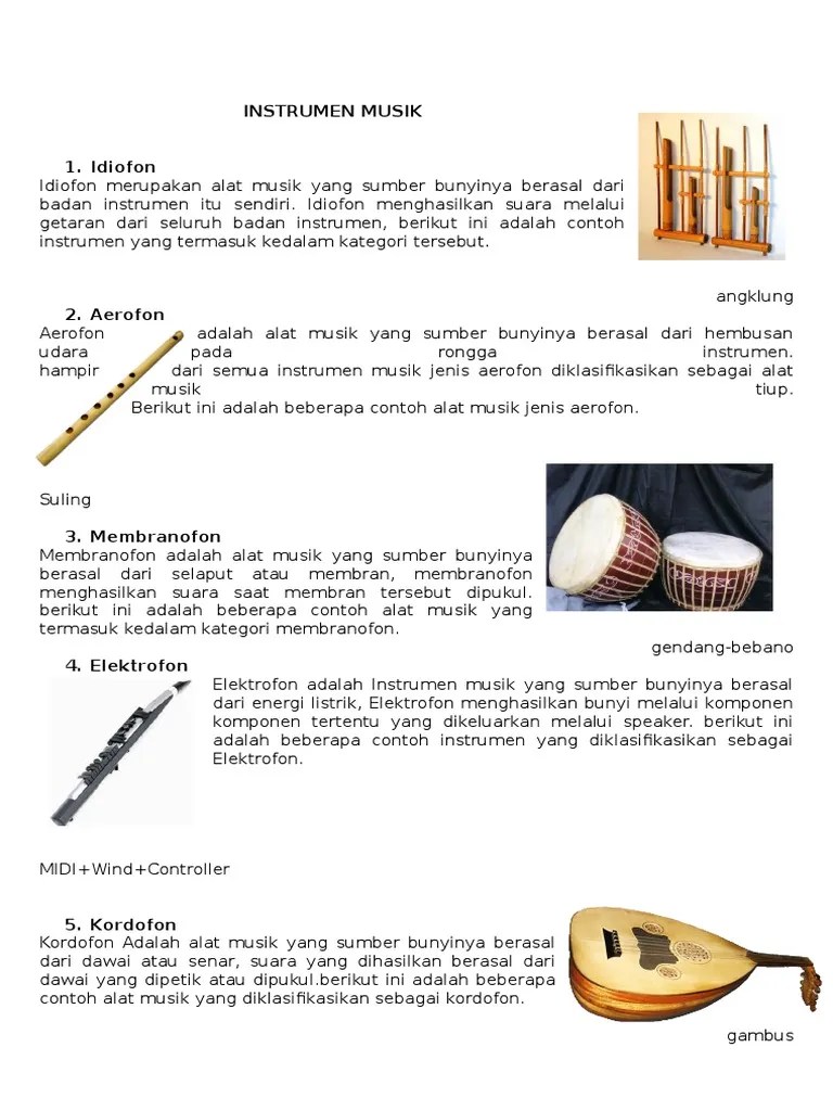 Instrumen Musik 1 | PDF