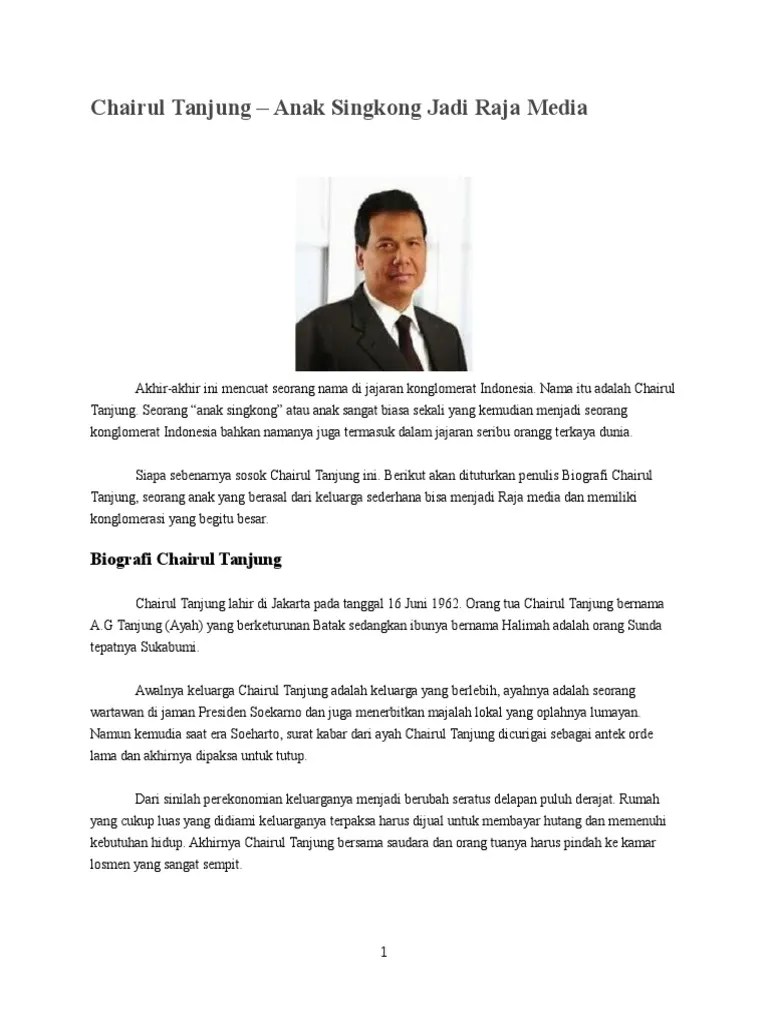 Biografi Chairul Tanjung | PDF
