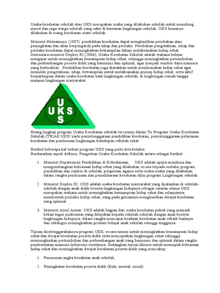 Materi PMR Dan Uks | PDF