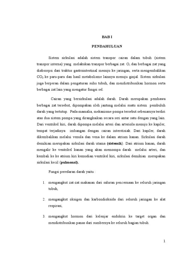 Makalah Sistem PEREDARAN DARAH Pada Mamalia | PDF