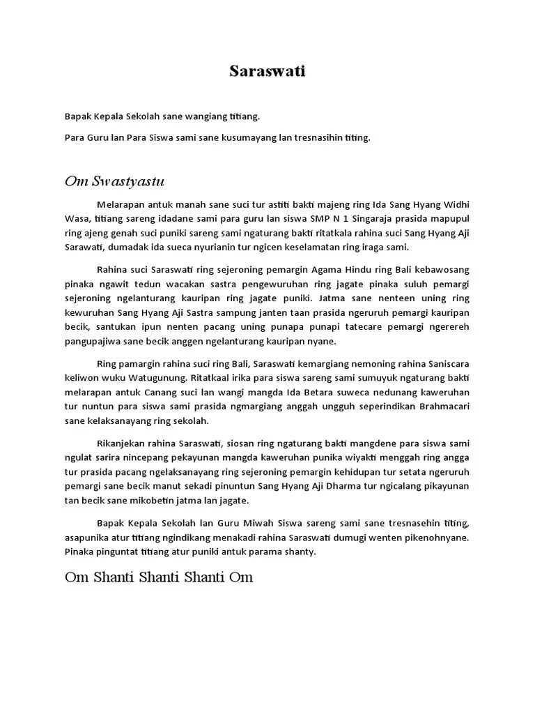 Pidarta Bahasa Bali Pendek – Beinyu.com