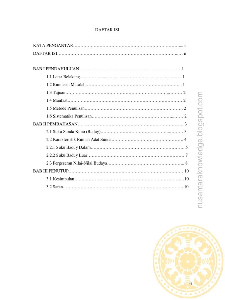 Arsitektur Rumah Adat Sunda - Paper | PDF