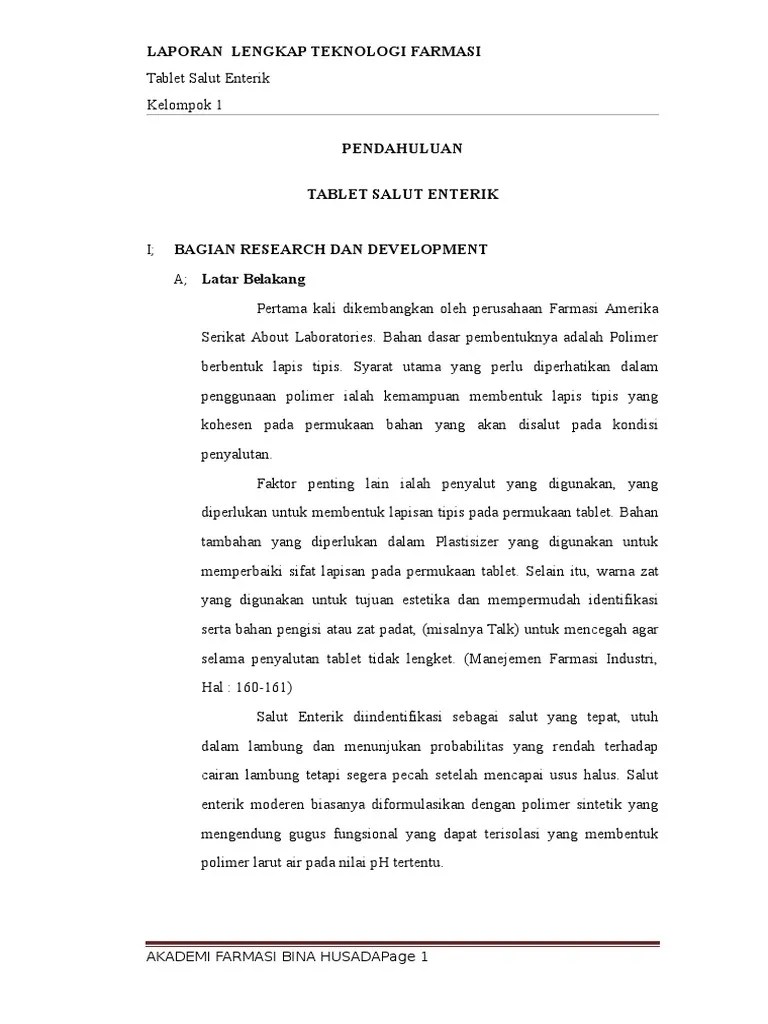 Tablet Salut Enterik | PDF