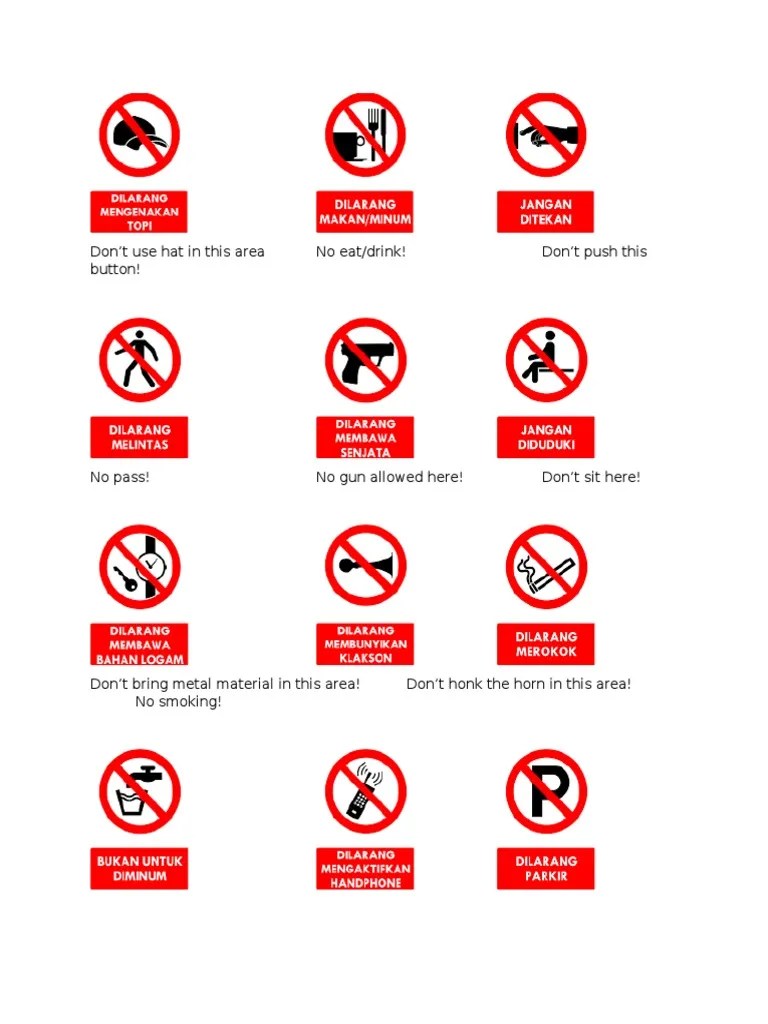 Dilarang Parkir Bahasa Inggrisnya