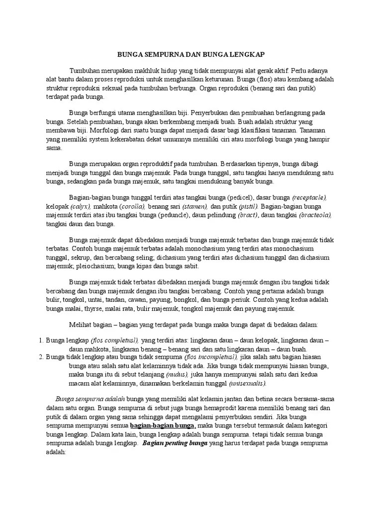 Contoh Bunga Tunggal Dan Bunga Majemuk Pada Tumbuhan – Berbagai Contoh
