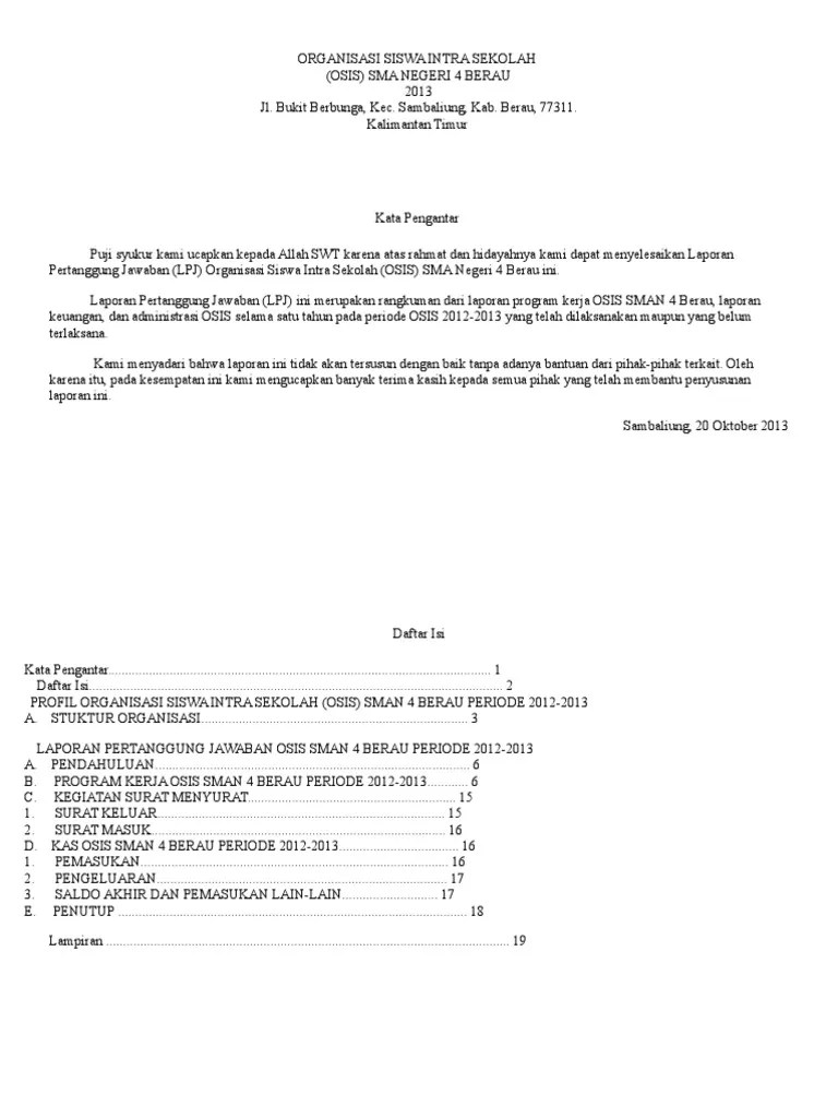 Contoh Laporan Pertanggungjawaban Kegiatan Sumpah Pemuda - Kumpulan Contoh  Laporan