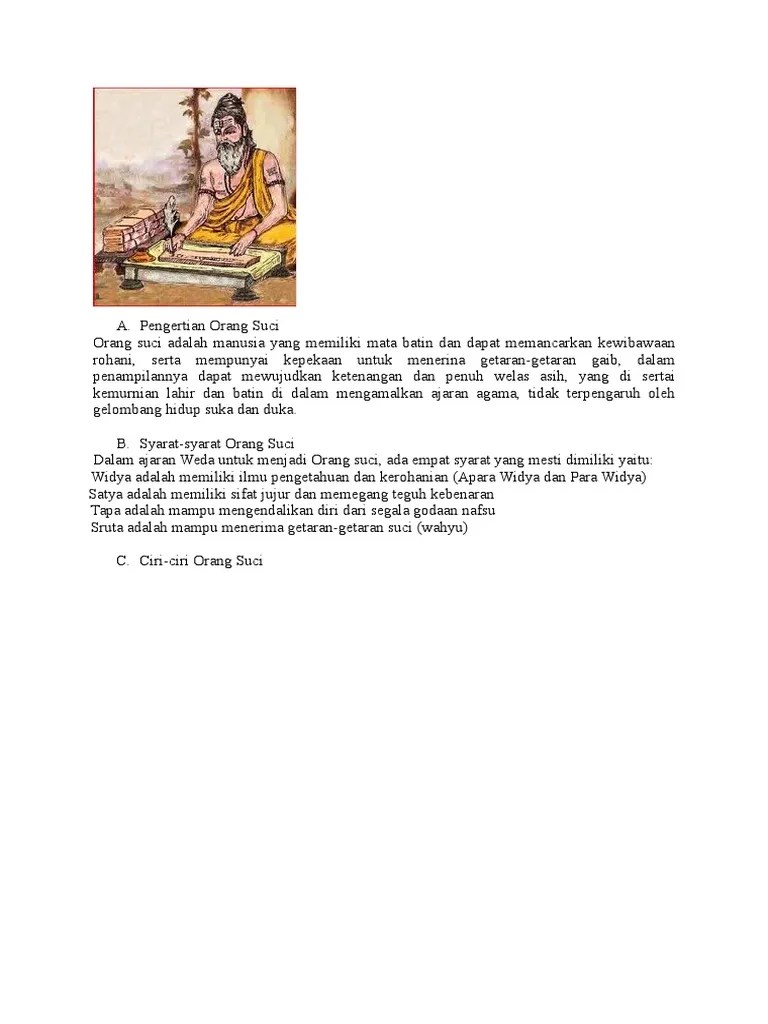 Pengertian Orang Suci | PDF