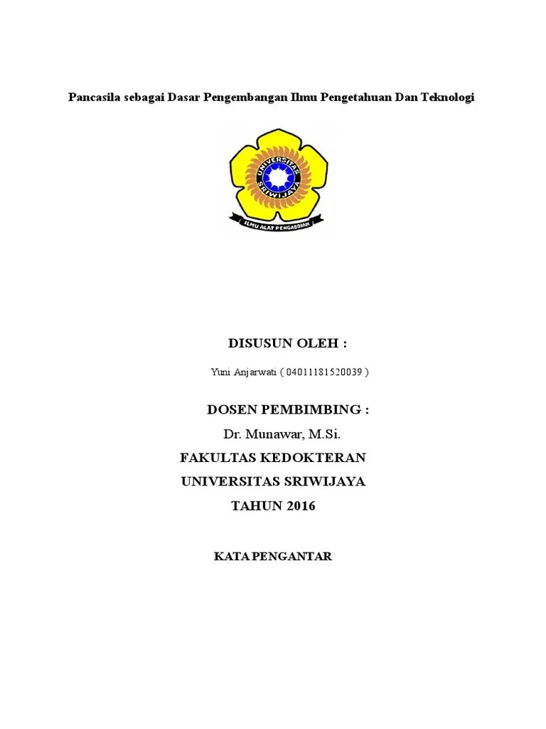 Makalah Pancasila Sebagai Dasar Nilai Pengembangan Ilmu - Terkait Ilmu