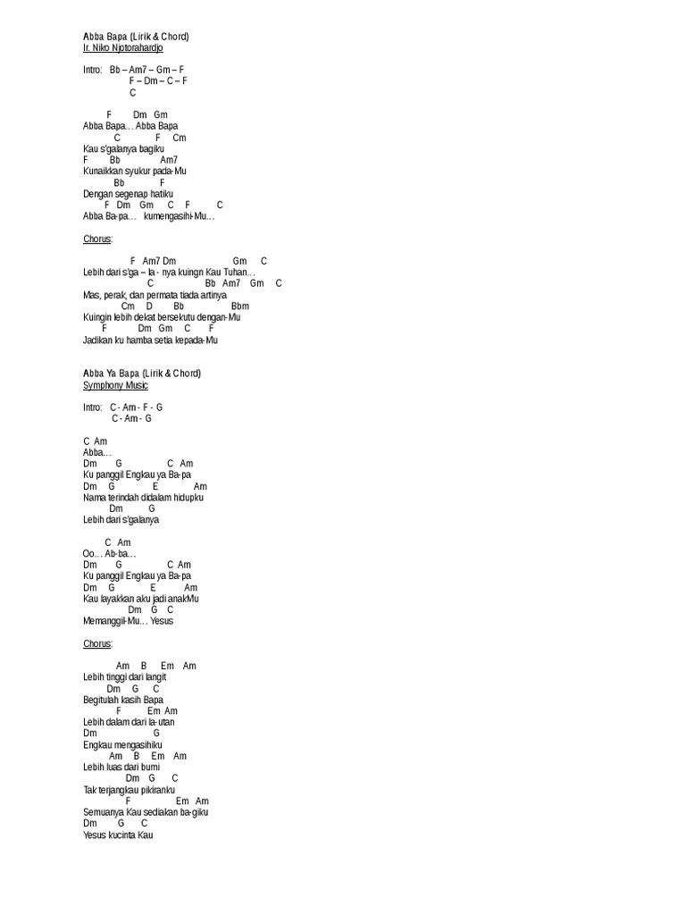 Abba Bapa1 | PDF