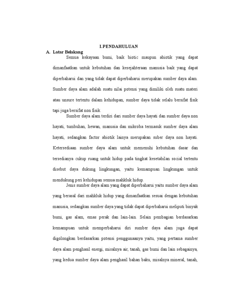 Daftar Pustaka Sumber Daya Ekonomi