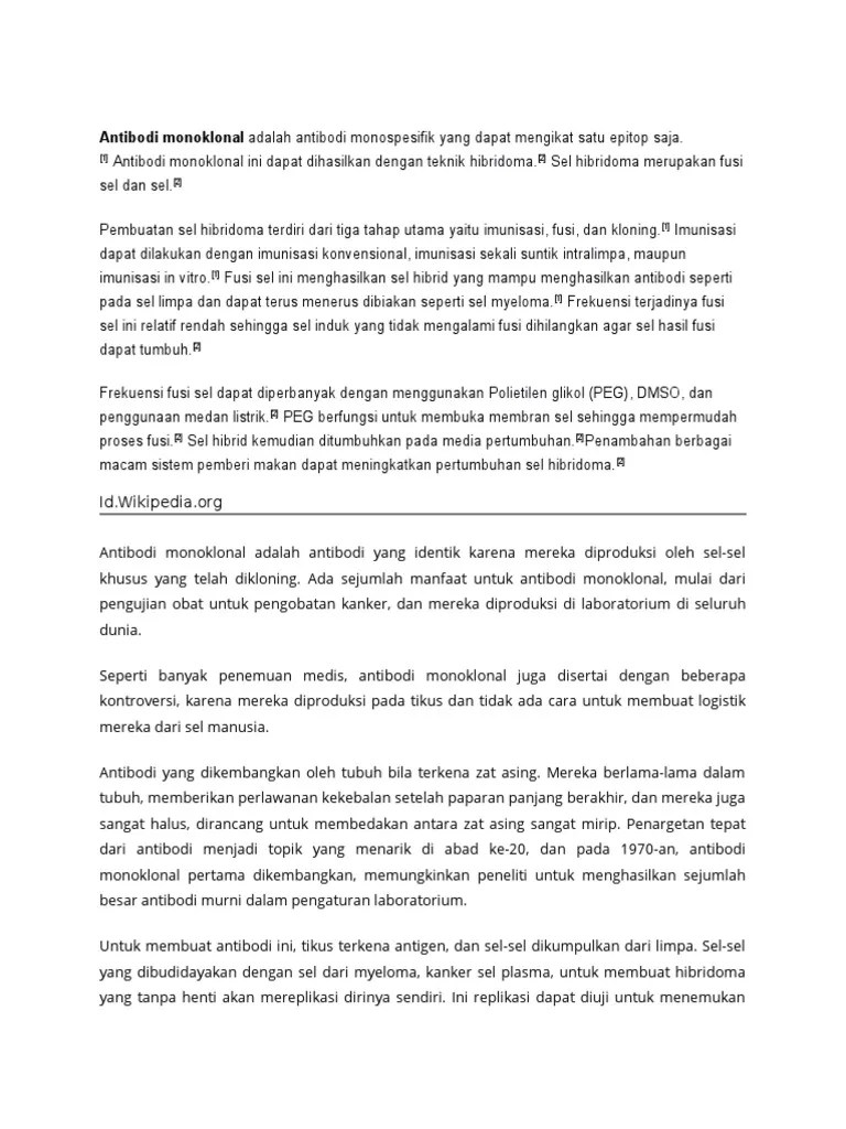 Antibodi Monoklonal | PDF