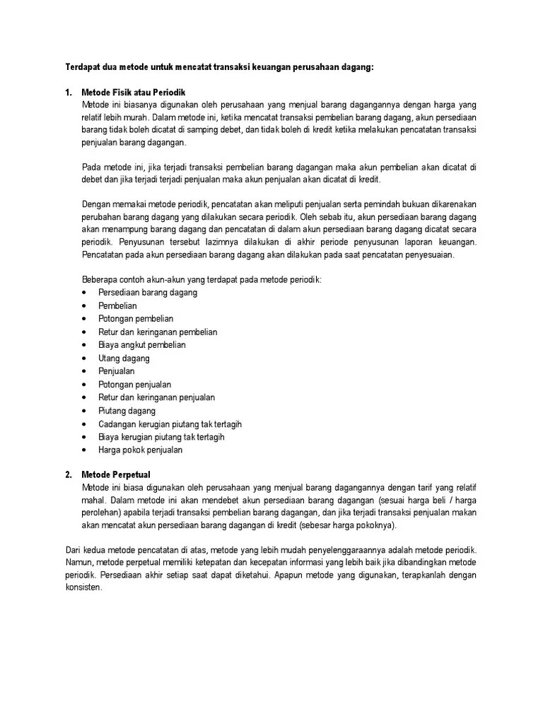 Jurnal Umum Perusahaan Dagang | PDF