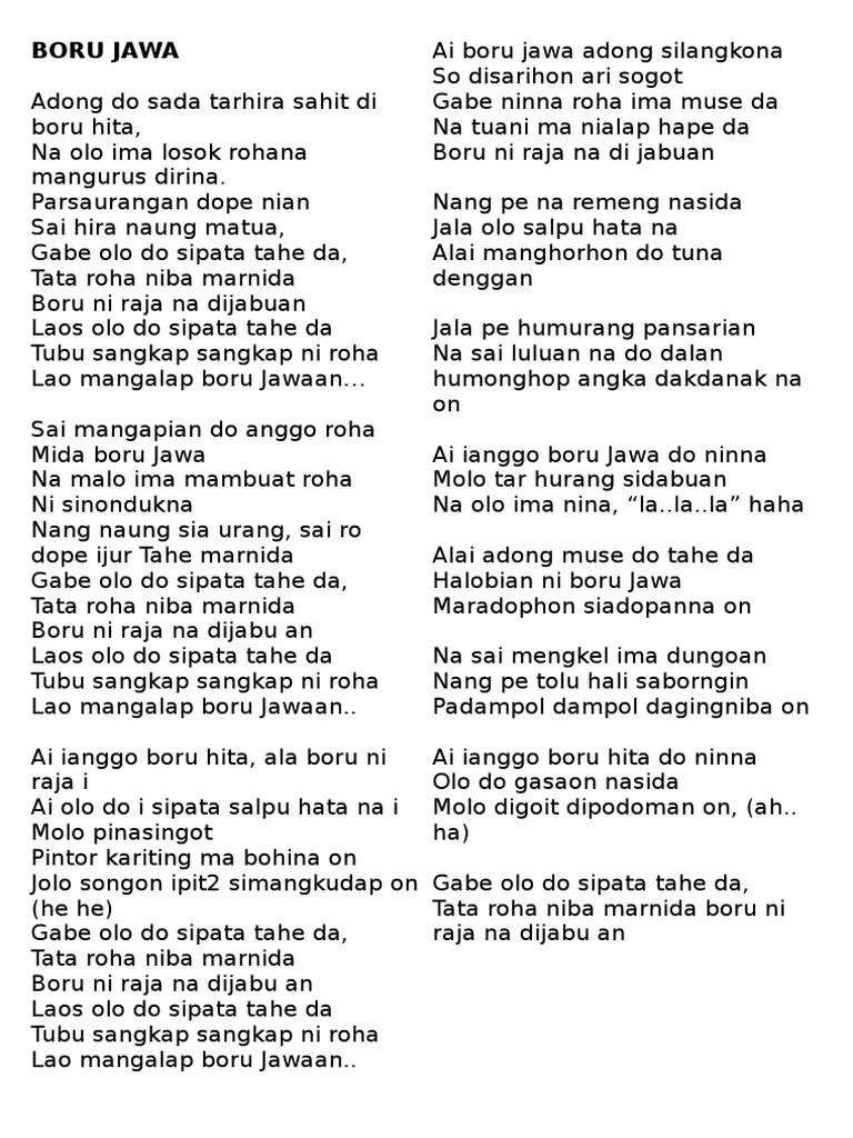 Kumpulan Lagu Batak | PDF