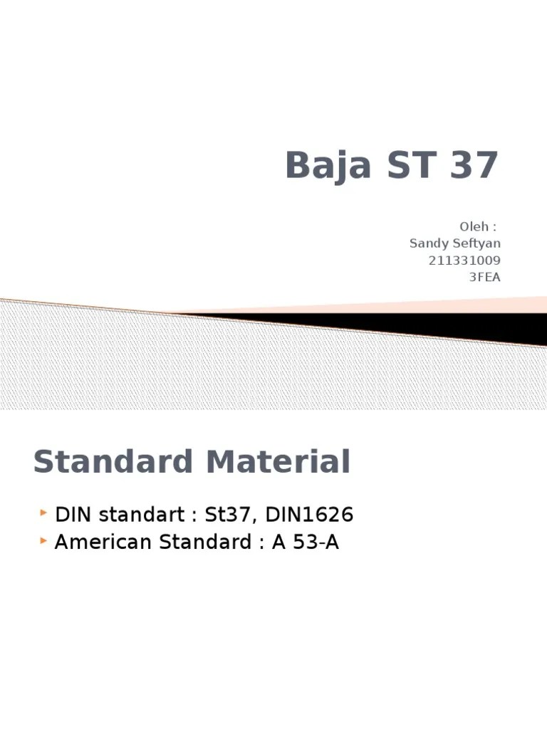 Baja ST 37 | PDF | Baja | Elemen Kimia