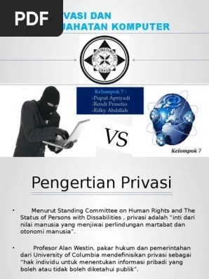Privasi Dan Kejahatan Komputer | PDF