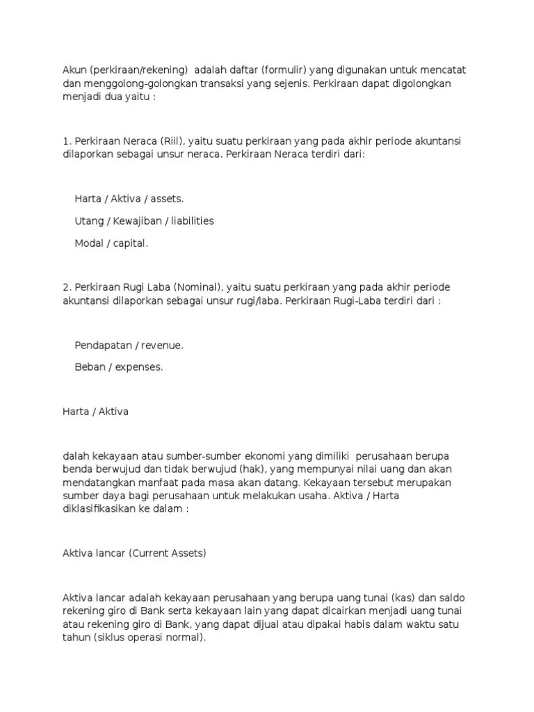 Kas Di Bank Digolongkan Dalam Kelompok - Seputar Bank