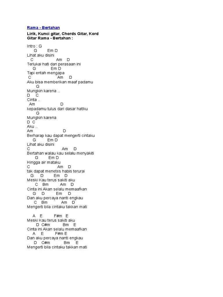 Chord Gitar Dan Bila Second Civil