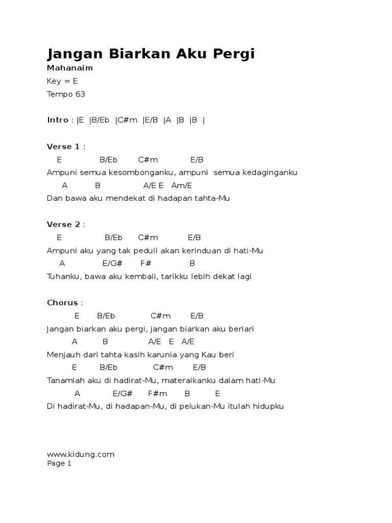 Jangan Biarkan Aku Pergi | PDF