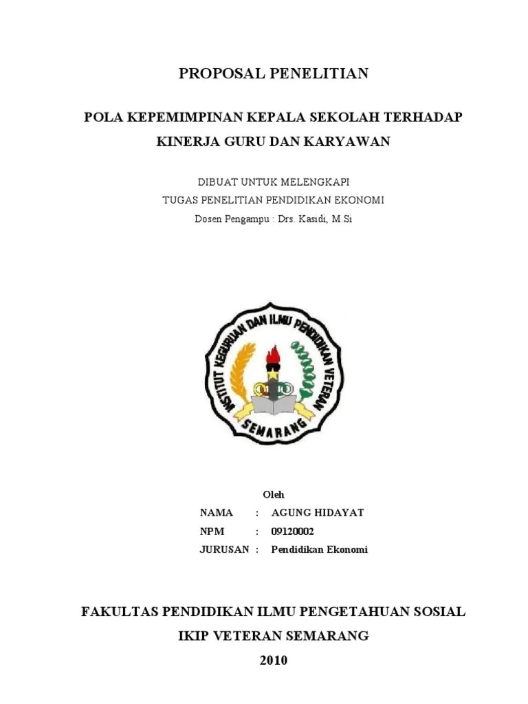 Contoh Proposal Karya Tulis Ilmiah Pdf - Berbagi Contoh Proposal