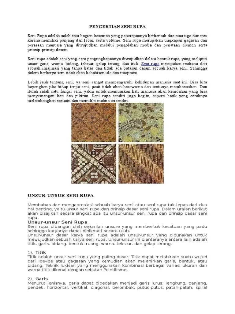 Seni Rupa Tugas | PDF