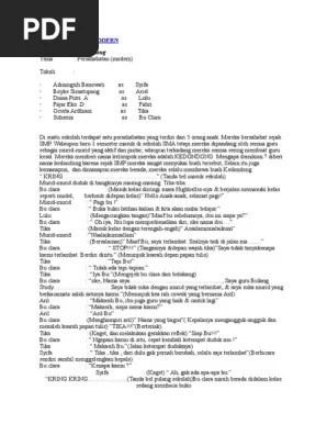 Naskah Drama Modern Dan Tradisional | PDF