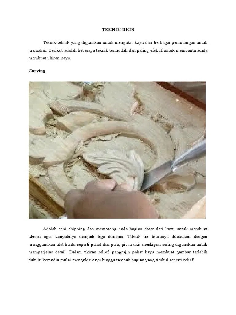 Teknik Ukir | PDF