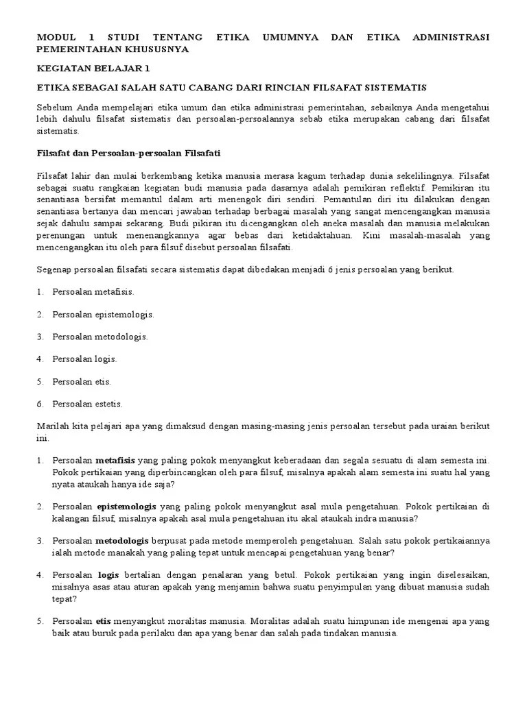 Adpu4533 Etika Administrasi Pemerintahan | PDF