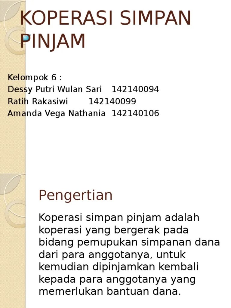Koperasi Simpan Pinjam | PDF