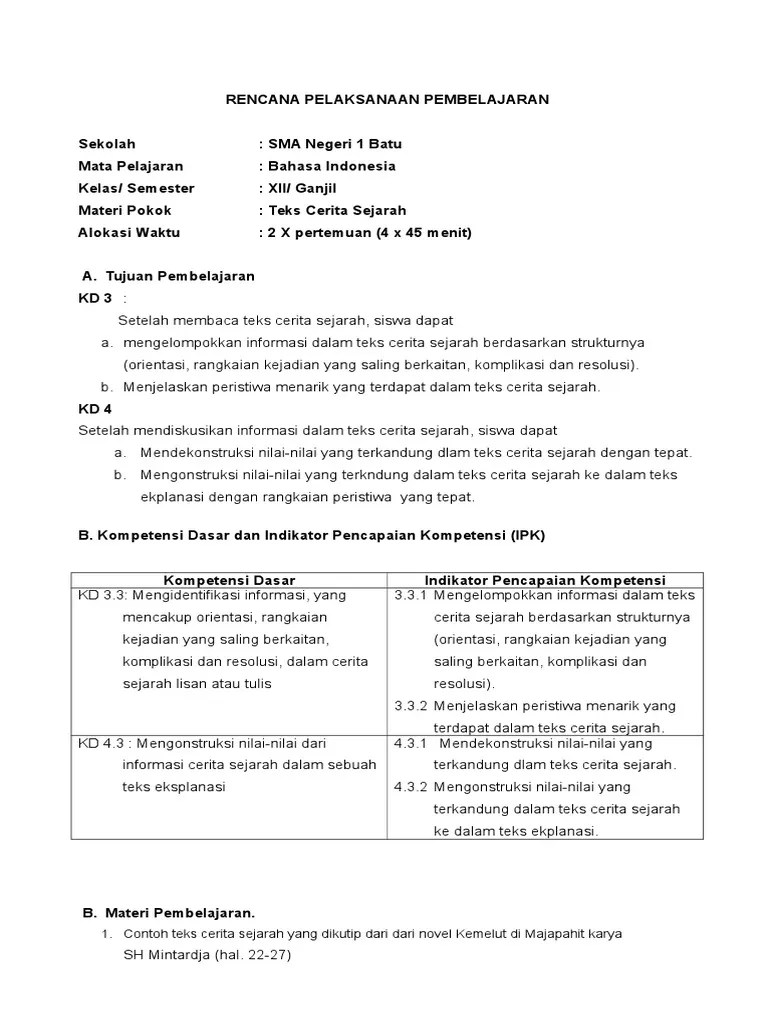 Contoh Cerita Teks Sejarah - Mosaicone