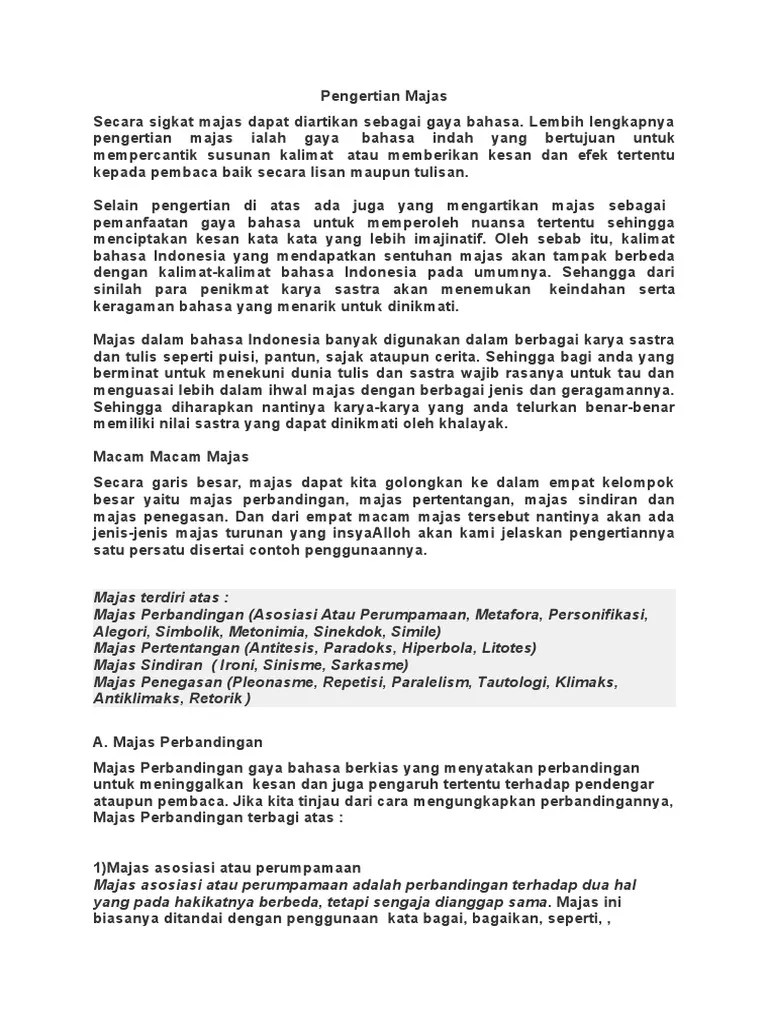 Macam Macam Gaya Bahasa Dalam Puisi - KT Puisi