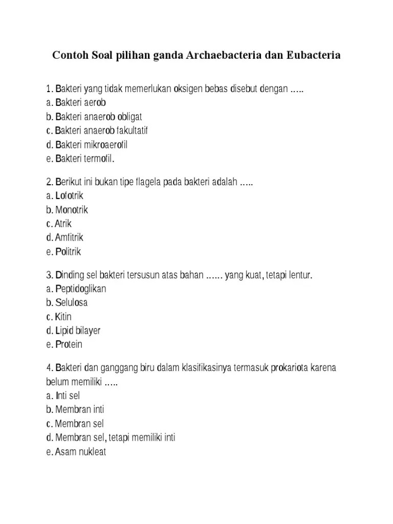 Contoh Soal Biologi | PDF