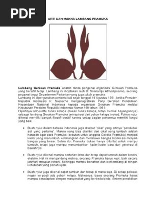 Arti Dan Makna Lambang Pramuka | PDF