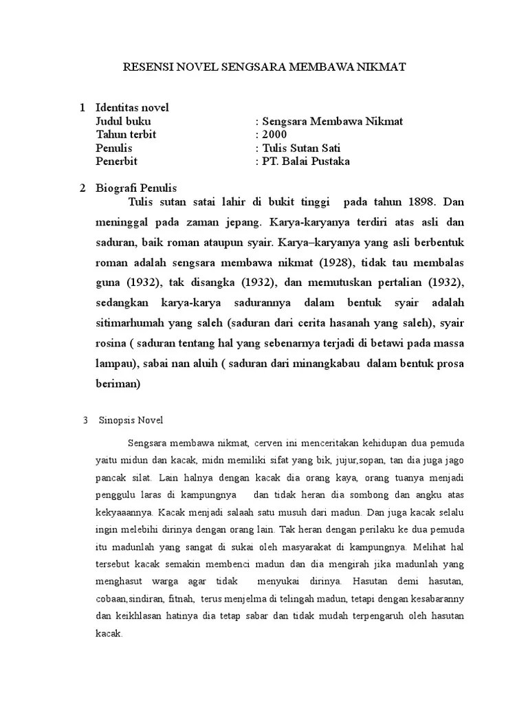 Ringkesan Novel Sunda - Perangkat Sekolah