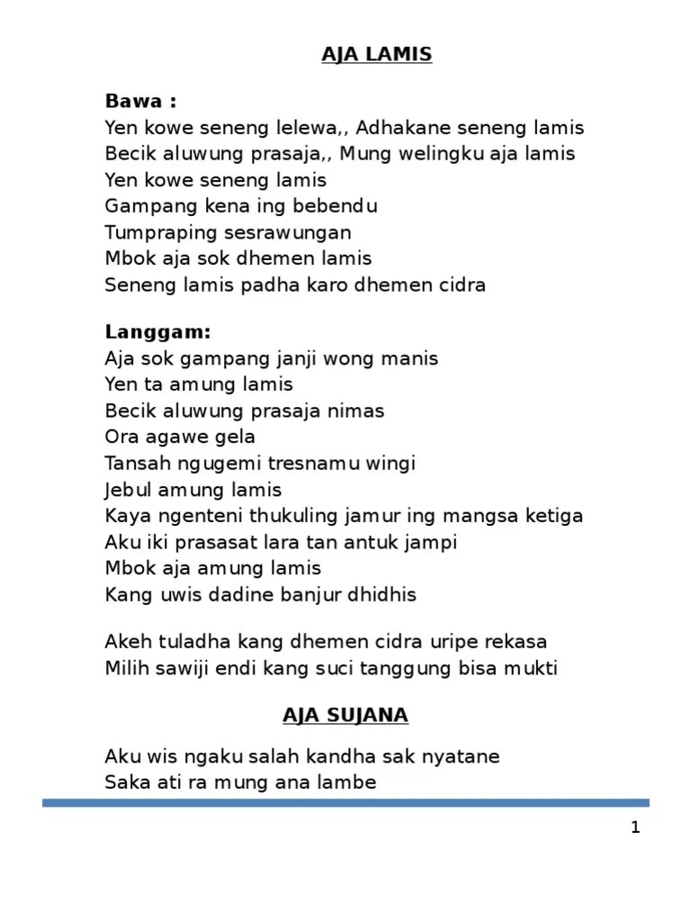 Tembang Campursari | PDF
