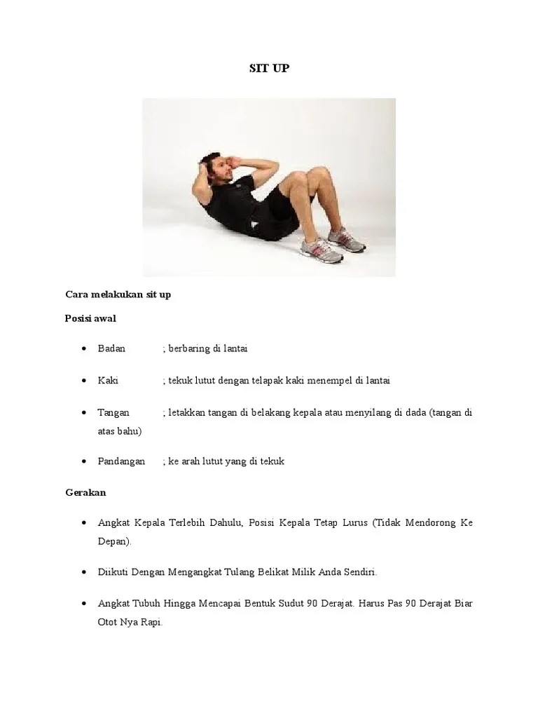 Sit Up, Push Up, Back Up | PDF