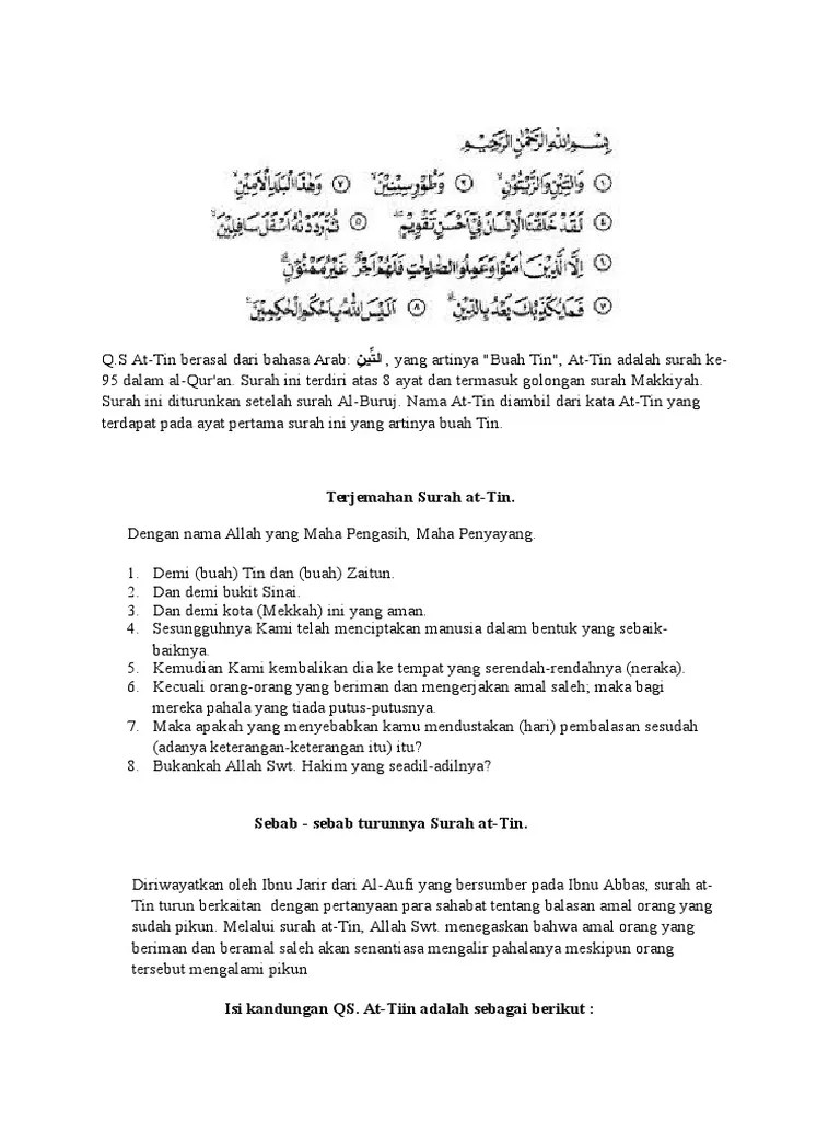 Kandungan Surat Attin | PDF