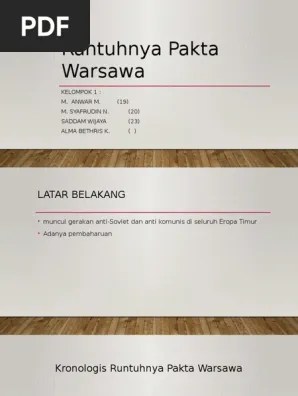 Runtuhnya Pakta Warsawa | PDF