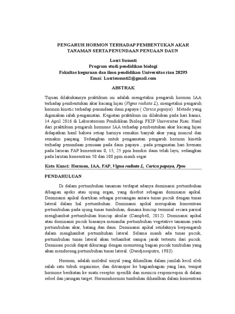 Jurnal Hormon Tumbuhan Fix | PDF